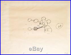 1928 Rare Disney Mickey Mouse Steamboat Willie Original Production Drawing Cel