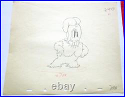 1930's CLARA CLUCK chicken hat ORIGINAL PRODUCTION cel DRAWING WALT DISNEY
