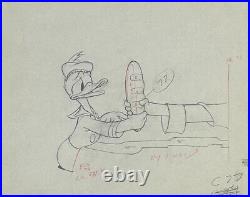 1930s Original Walt Disney Production Drawing from Donald's Cousin Gus featuring