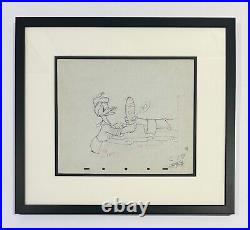 1930s Original Walt Disney Production Drawing from Donald's Cousin Gus featuring