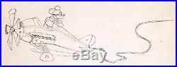 1933 Disney Mickey Mouse Mail Pilot Original Production Animation Drawing Cel