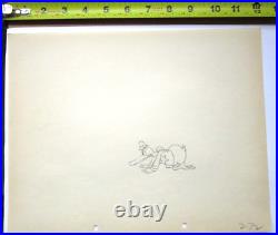 1934 DONALD DUCK DOGNAPPER Walt Disney ORIGINAL PRODUCTION cel DRAWING police