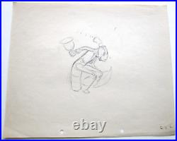 1934 GRASSHOPPER & ANTS hat suit WALT DISNEY Original Production cel Drawing