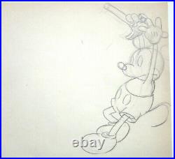 1934 MICKEY MOUSE hammer carpenter ORIGINAL PRODUCTION cel DRAWING WALT DISNEY