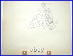 1934 TWO GUN MICKEY MOUSE PEG LEG WALT DISNEY ORIGINAL PRODUCTION cel DRAWING