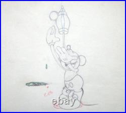 1935 MICKEY MOUSE GARDEN WALT DISNEY ORIGINAL PRODUCTION DRAWING cel