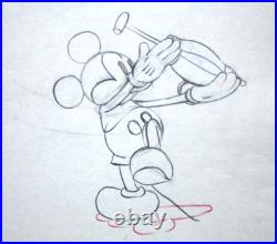 1935 Mickey Mouse Original Production cel Drawing WALT DISNEY MICKEY'S GARDEN