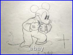 1935 Mickey Mouse Original Production cel Drawing WALT DISNEY MICKEY'S SERVICE