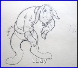 1935 TORTOISE & HARE rabbit race WALT DISNEY Original Production cel Drawing