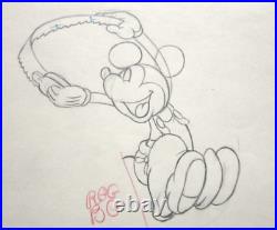 1936 Mickey Mouse Original Production cel Drawing WALT DISNEY MICKEY'S ELEPHANT