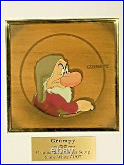 1937 Disney Snow White Seven Dwarfs Grumpy Courvoisier Production Animation Cel