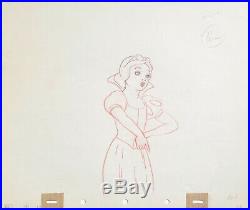 1937 Disney Snow White Seven Dwarfs Original Production Animation Drawing Cel