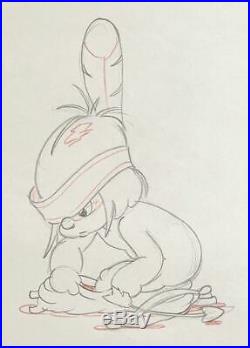 1937 Rare Walt Disney Little Hiawatha Original Production Animation Drawing Cel