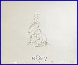1937 Rare Walt Disney Little Hiawatha Original Production Animation Drawing Cel