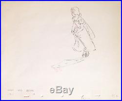 1937 Rare Walt Disney Snow White Seven Dwarfs Production Animation Drawing Cel