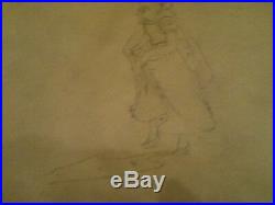 1937 Rare Walt Disney Snow White Seven Dwarfs Production Drawing Cel