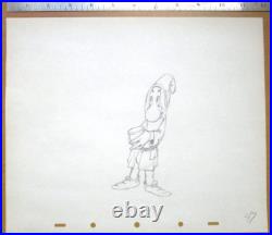1937 SNOW WHITE & THE SEVEN DWARFS WALT DISNEY ORIGINAL PRODUCTION cel DRAWING