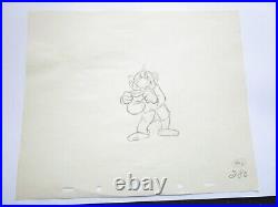 1937 SNOW WHITE & THE SEVEN DWARFS WALT DISNEY Original Production cel Drawing