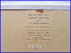 1937 Walt Disney's'SNOW WHITE & THE SEVEN DWARFS' original production cel setup