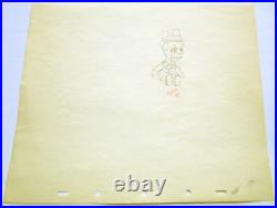 1938 CHARLIE McCARTHY ventriloquist Walt Disney ORIGINAL PRODUCTION cel DRAWING