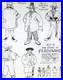 1938 FERDINAND BULL hat WALT DISNEY Original Production cel drawing MODEL SHEET