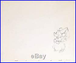 1938 Rare Disney Mickey Minnie Mouse Original Production Animation Drawing Cel
