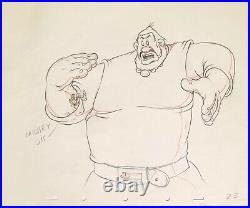 1938 Rare Disney Mickey Mouse Giant Original Production Animation Drawing Cel
