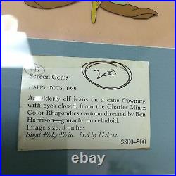 1939 Charles Mintz Cel Happy Tots Color Rhapsodies Very Rare Disney Like NICE