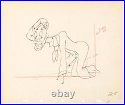 1939 Disney The Autograph Hound Stepin Fetchit Production Animation Drawing