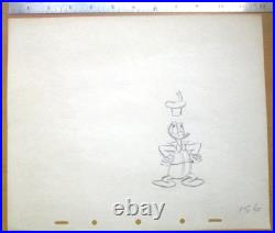 1940' DONALD DUCK Walt Disney ORIGINAL PRODUCTION cel DRAWING sailor hat