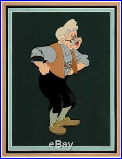 1940 Geppetto Production Cel From Pinocchio Disney Very Large Image Rare