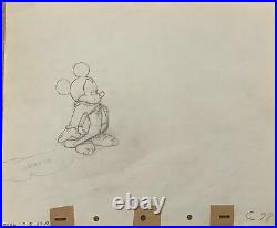 1940 Original Production Cel Drawing Fantasia Disney Mickey Mouse