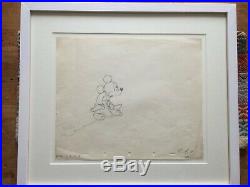 1940 Rare Walt Disney Fantasia Original Production Animation Drawing Cel Mickey