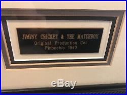 1940 Rare Walt Disney Jiminy Cricket Original Production Animation Cel