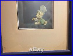 1940 Rare Walt Disney Pinocchio Jiminy Cricket Original Production Animation Cel
