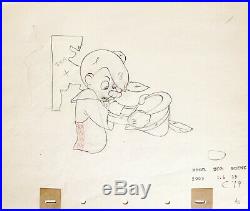 1940 Rare Walt Disney Pinocchio Original Production Animation Drawing Cel