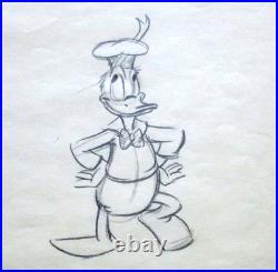 1940's DONALD DUCK sailor hat suit WALT DISNEY Original Production cel Drawing