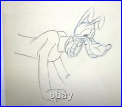 1940's PLUTO DOG Donald Duck WALT DISNEY ORIGINAL PRODUCTION cel DRAWING