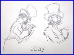 1941 DUMBO CIRCUS RINGMASTER WALT DISNEY ORIGINAL PRODUCTION cel DRAWING Concept