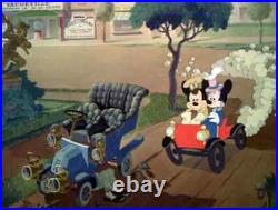 1941 NIFTY NINETIES WALT DISNEY Mickey Mouse car Original Production cel Drawing