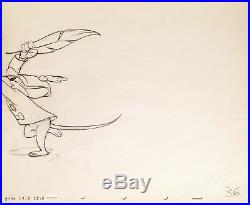 1941 Rare Disney Dumbo Timothy Mouse Production Animation Drawing Sequence Cel