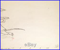1941 Rare Disney Dumbo Timothy Mouse Production Animation Drawing Sequence Cel