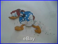1941 Walt Disney Hand Painted Production Animation Cel Donald Duck golf clubs