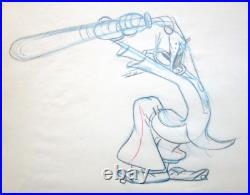 1942 GOOFY HOW TO PLAY BASEBALL ORIGINAL PRODUCTION cel DRAWING Walt Disney