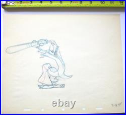 1942 GOOFY HOW TO PLAY BASEBALL ORIGINAL PRODUCTION cel DRAWING Walt Disney