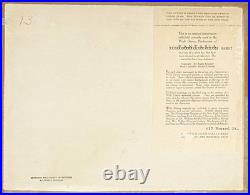 1942 Rare Walt Disney Bambi Quail Courvoisier Original Production Animation Cel