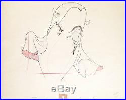 1946 Rare Walt Disney Willie The Whale Original Production Animation Drawing Cel