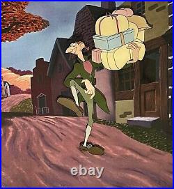 1949 Rare Disney Ichabod Crane Sleepy Hollow Original Production Animation Cel