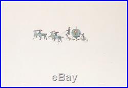 1950 Rare Disney Cinderella Coach And Horses Original Production Animation Cel