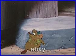 1950 Rare Walt Disney Cinderella Gus Mouse Original Production Animation Cel